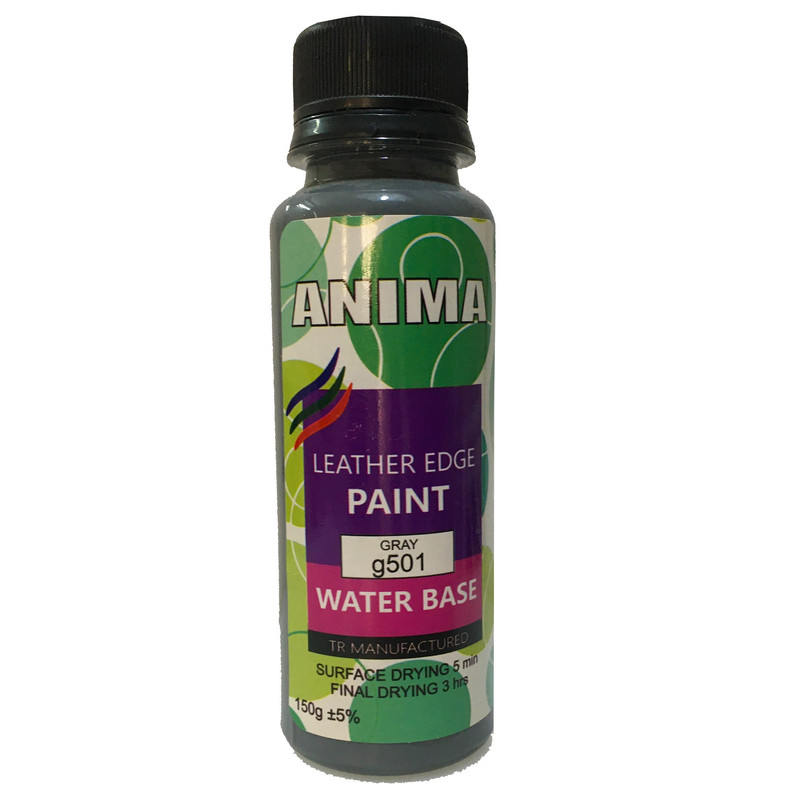 رنگ خاکستری لبه چرم آنیما کد G501 وزن 150 گرم