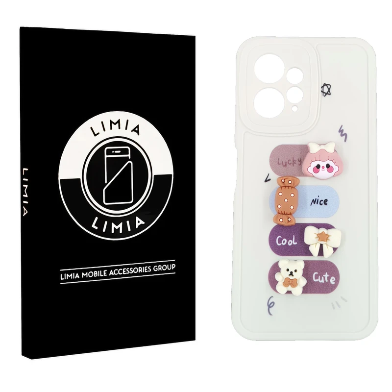 کاور لیمیا مدل فانتزی لنزدار ژله ای طرح عروسکی برجسته مناسب برای گوشی موبایل شیائومی Redmi Note 12 4G