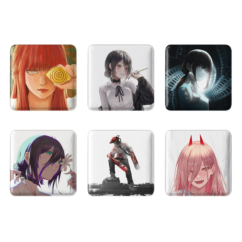 مگنت خندالو طرح انیمه مرد اره ای کد 989A مجموعه 6 عددی