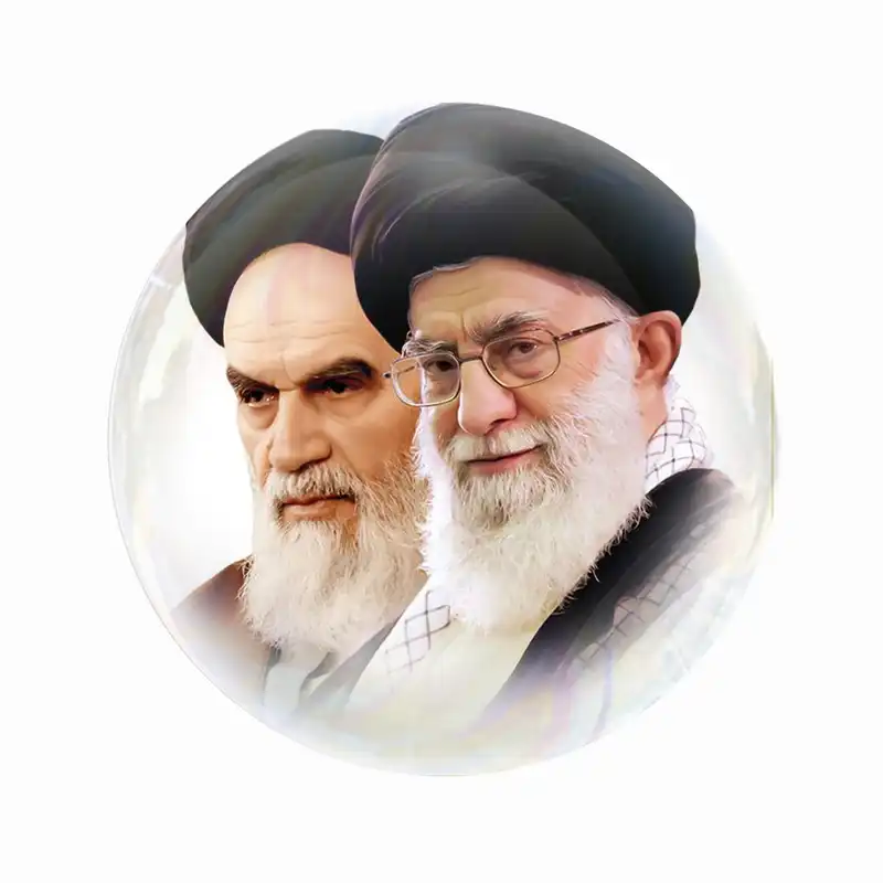 مگنت عرش طرح امام خمینی و حضرت رهبر کد Asm064