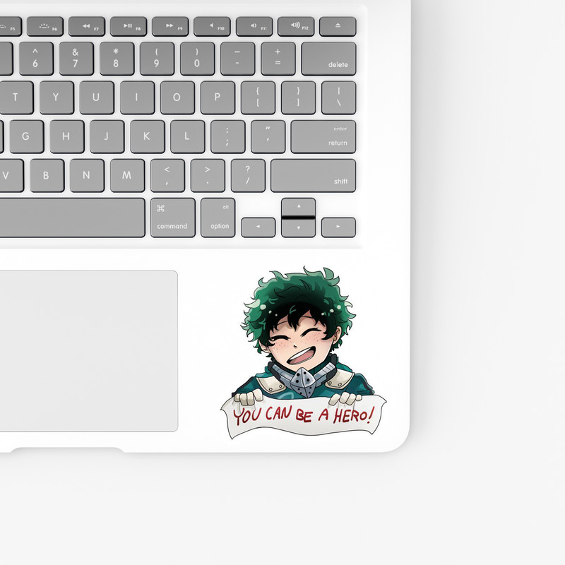 استیکر لپ تاپ و موبایل بووم طرح انیمه My Hero Academy مدل Deku1 کد JD3
