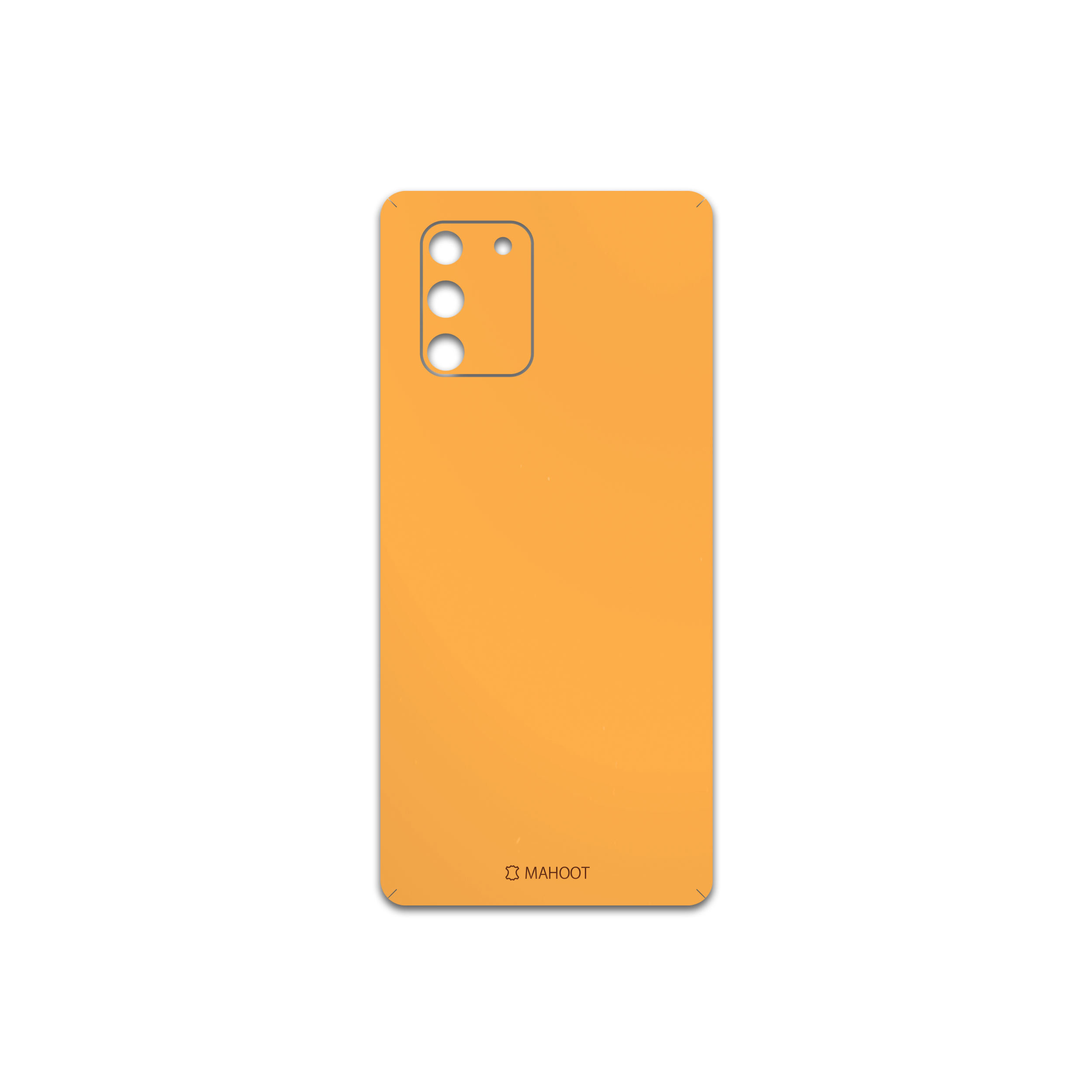 برچسب پوششی ماهوت مدل Matte-Orange مناسب برای گوشی موبایل سامسونگ Galaxy S10 Lite