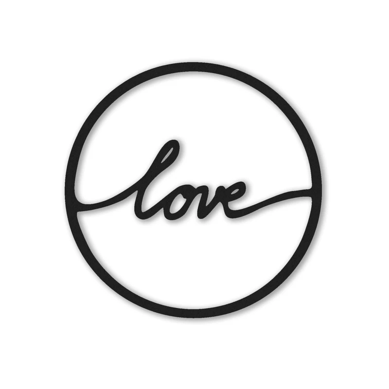 دیوارکوب طرح love مدل va-s02