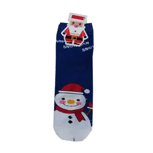 جوراب ساق کوتاه بچگانه مدل آدم برفی کد SNOWWHITE-CHRISTMAS-005