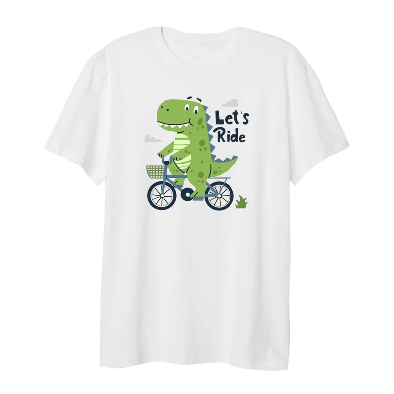 تی شرت لانگ زنانه مدل تمساح دوچرخه سوار