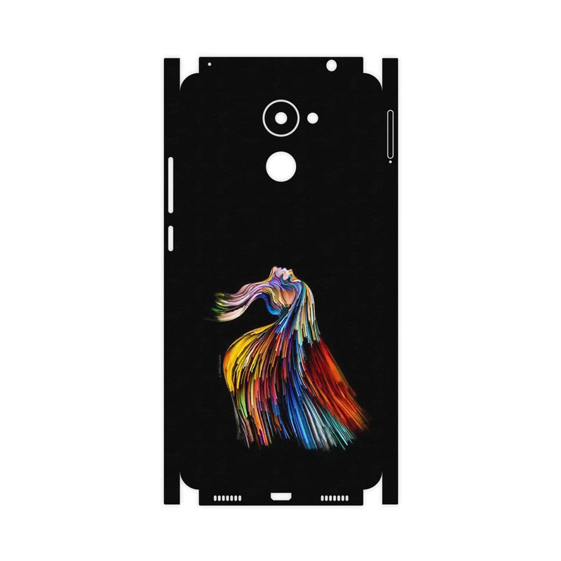 برچسب پوششی ماهوت مدل Rainbow Hair Digital Art-FullSkin مناسب برای گوشی موبایل هوآوی Y7 Prime