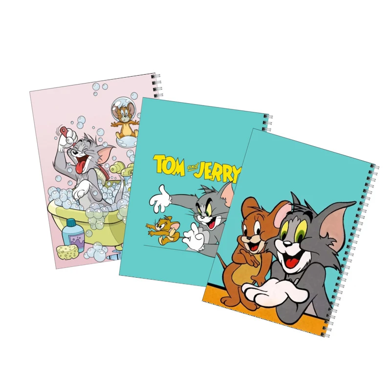 دفتر مشق 80 برگ بامبیلیپ طرح کارتون تام و جری  کد 104 مجموعه 3 عددی