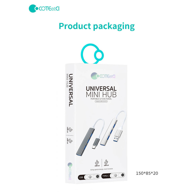 هاب 4 پورت USB-C کوتتسی مدل 83005