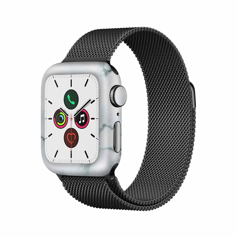  برچسب ماهوت طرح Blanco-Smoke-Marble مناسب برای اپل واچ Watch 5 40mm