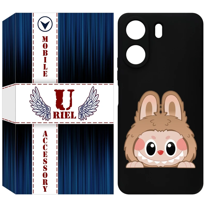 کاور یوریل مدل KSH کد 143 طرح عروسک لبوبو مناسب برای گوشی موبایل شیائومی Redmi 13C 4G / Poco C65