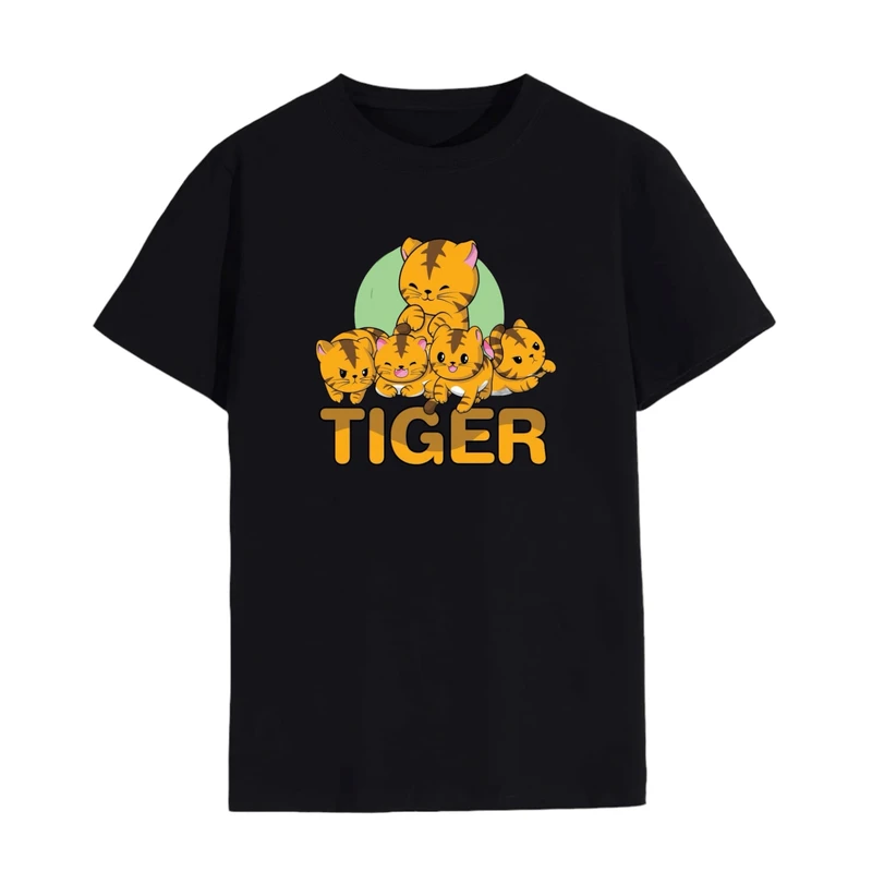 تی شرت لانگ آستین کوتاه زنانه مدل ببر کد 6