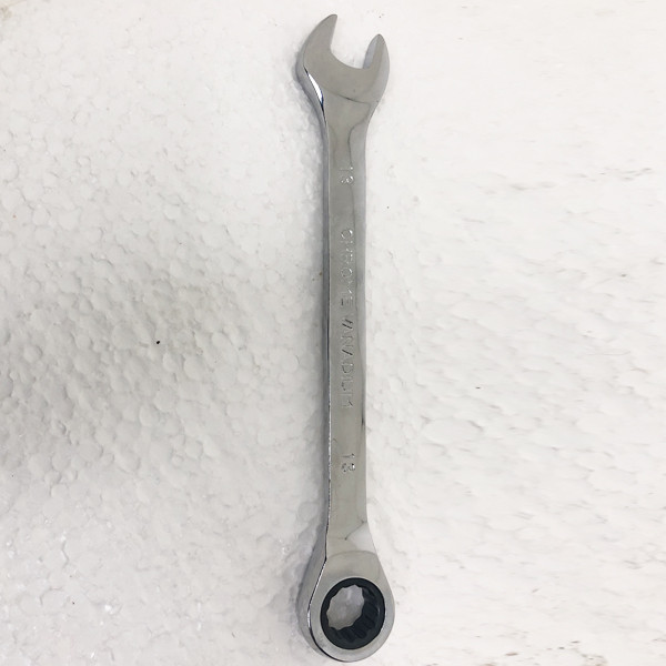 آچار یکسرتخت و یکسر رینگی جغجغه ای کد CR-V0013 سایز 13 میلیمتر