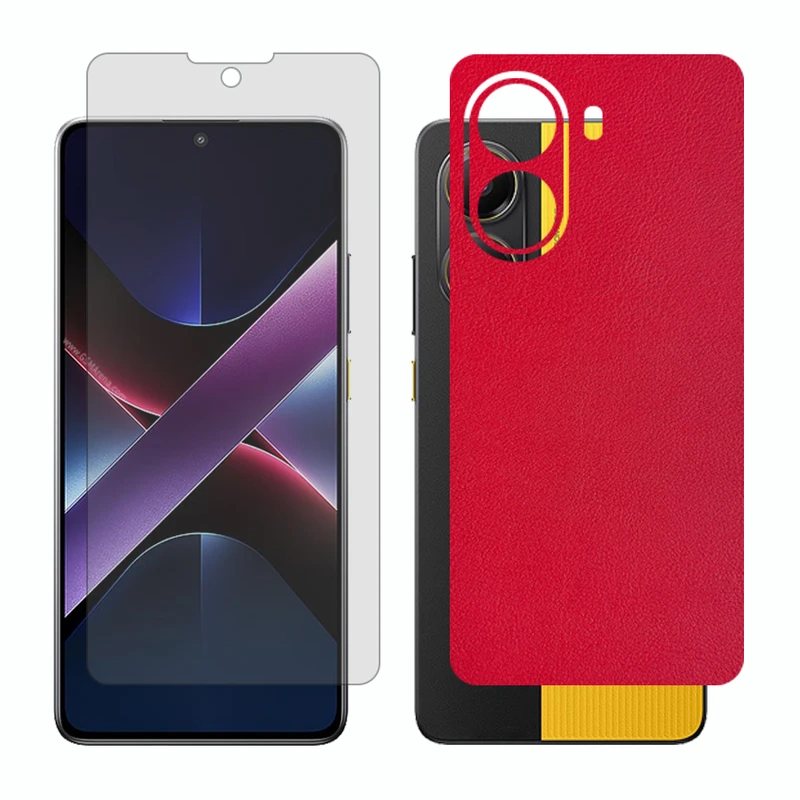 محافظ صفحه نمایش شفاف گلس مدل Together مناسب برای گوشی موبایل شیائومی Poco X7 Pro به همراه برچسب پوششی پشت گوشی