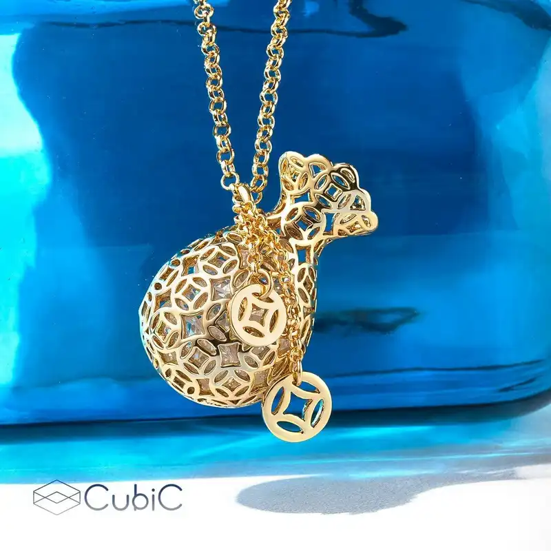 گردنبند زنانه کوبیک مدل QN-121007