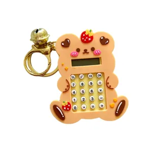 جاکلیدی دخترانه مدل ماشین حساب خرسی 