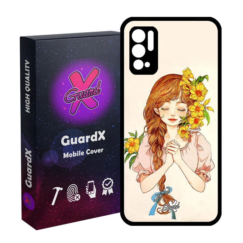 کاور گارد ایکس طرح دختر مدل Glass10317 مناسب برای گوشی موبایل شیائومی Redmi Note 10 5G / Poco M3 Pro