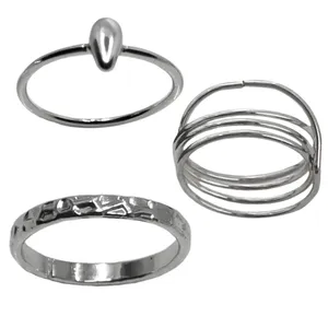 انگشتر زنانه کد RKH_1504 مجموعه 3 عددی