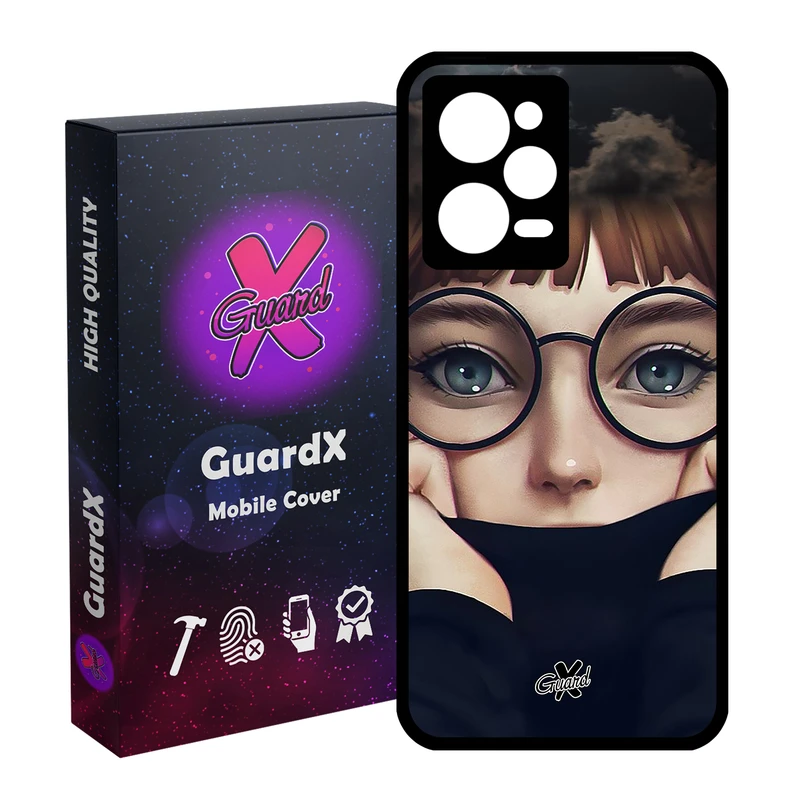 کاور گارد ایکس طرح Girl مدل Glass10040 مناسب برای گوشی موبایل شیائومی Redmi Note 12 Pro 5G/Poco X5 Pro 5G/Note 12 Pro Pro speed