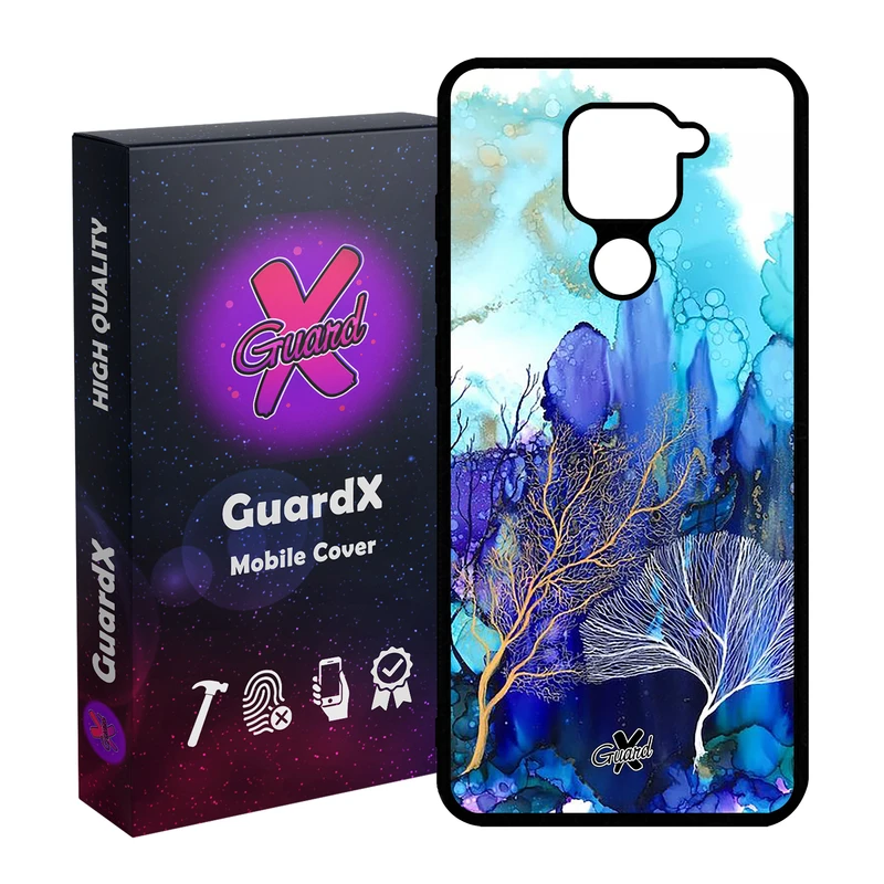 کاور گارد ایکس طرح آبرنگی مدل Glass10292 مناسب برای گوشی موبایل شیائومی Redmi Note 9