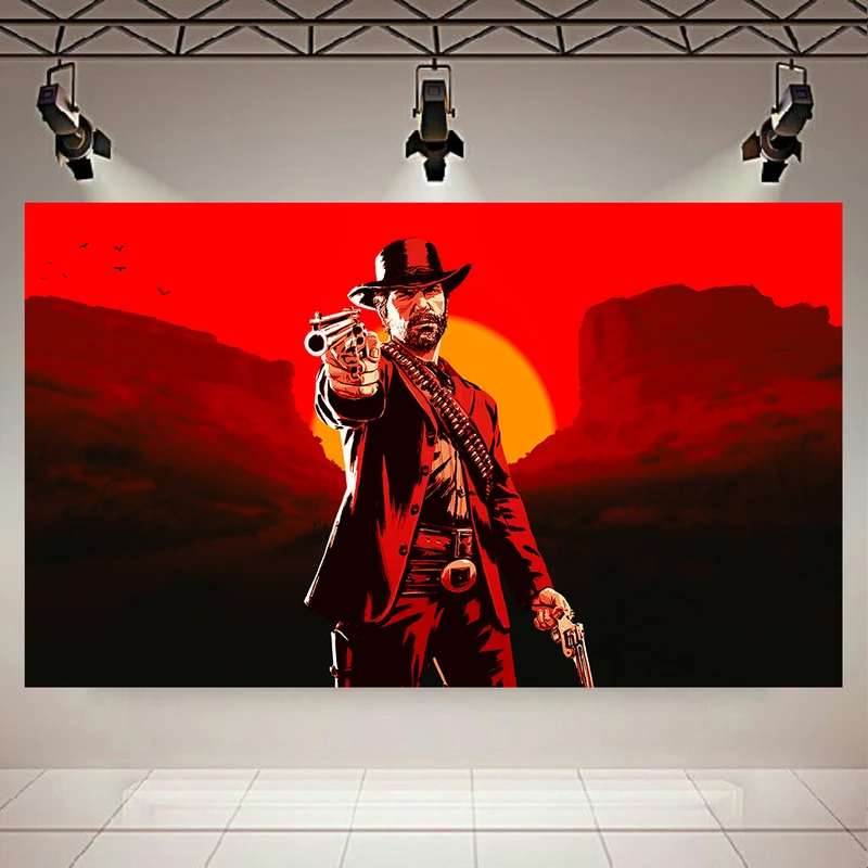 پوستر دیواری طرح آرتور مدل RED DEAD REDEMPTION  کد AR304669
