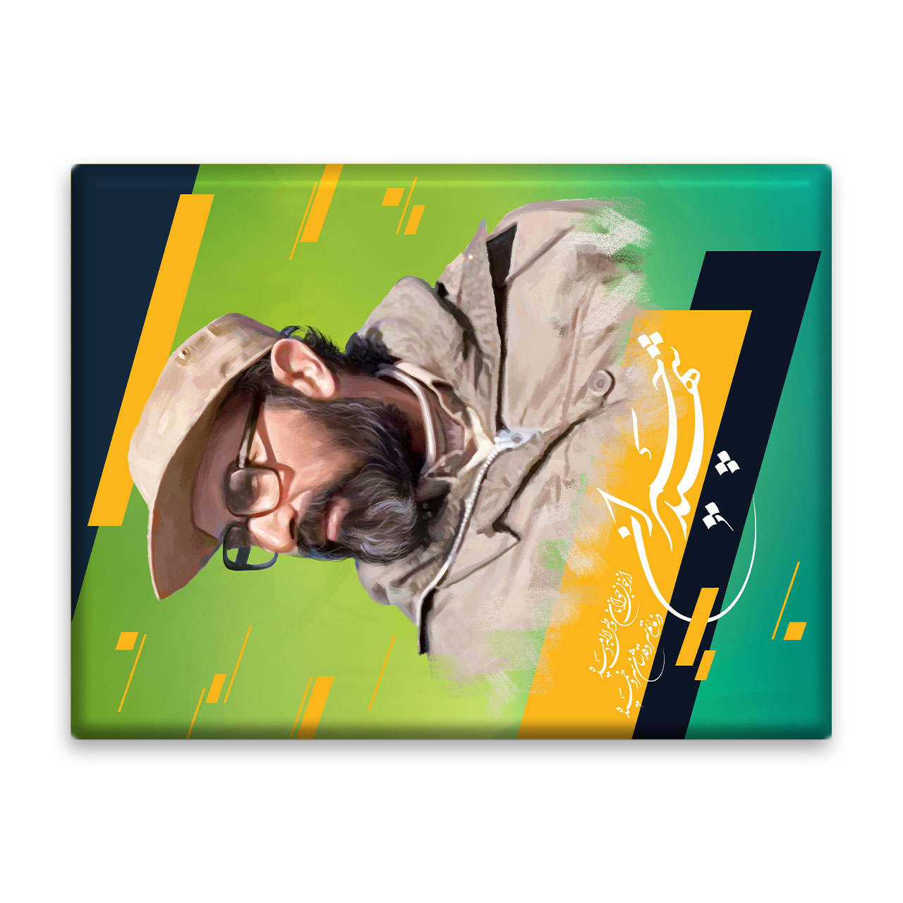 کاشی اطلس آبی طرح شهید چمران   مدل T5406