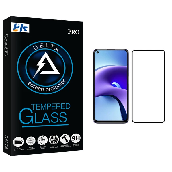 محافظ صفحه نمایش پی کی مدل Delta Glass مناسب برای گوشی موبایل شیائومی Redmi Note 9T
