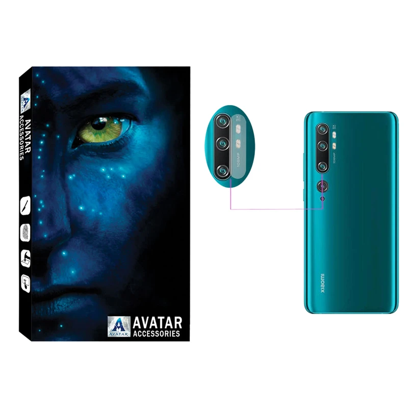 محافظ لنز دوربین آواتار مدل LAV-01 مناسب برای گوشی موبایل شیائومی Mi Note 10 Pro