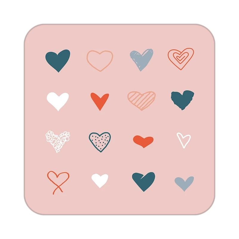 زیر لیوانی کاکتی طرح عاشقانه مدل mp40072