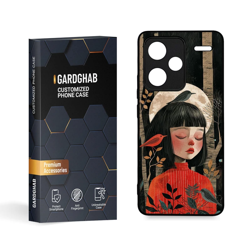 کاور گارد قاب مدل دخترانه مناسب برای گوشی موبایل شیائومی Redmi Note 13 Pro Plus 5G