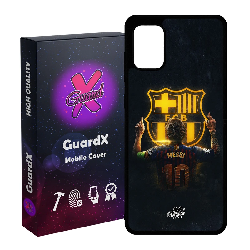 کاور گارد ایکس طرح Messi مدل Glass10196 مناسب برای گوشی موبایل سامسونگ Galaxy A31