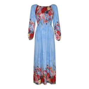 پیراهن ساحلی یقه قایقی زنانه مدل بهار