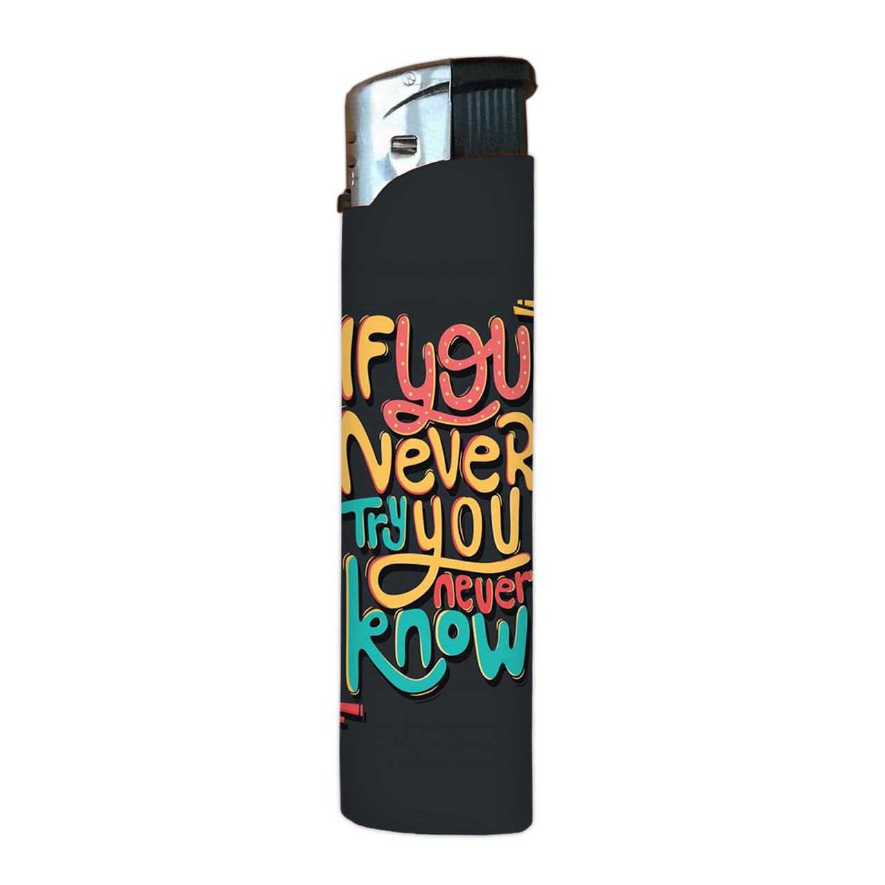 فندک مدل if you never try you never know کد len18