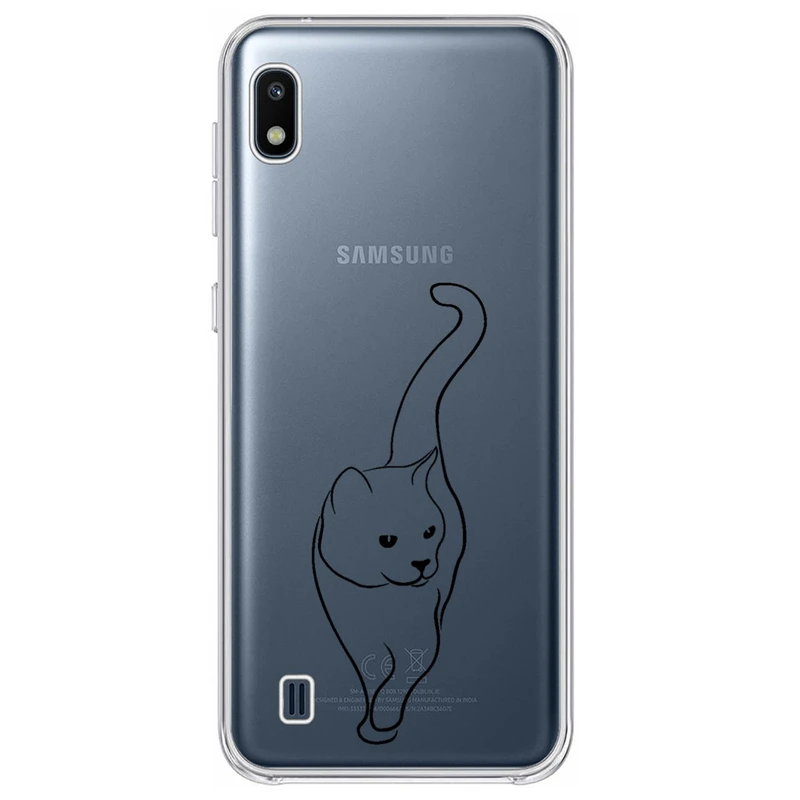 کاور مگافون طرح گربه مدل C60-B مناسب برای گوشی موبایل سامسونگ Galaxy A10