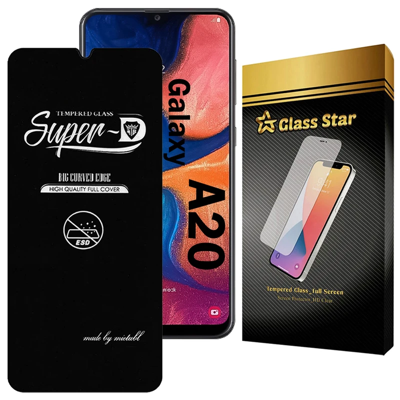 محافظ صفحه نمایش گلس استار مدل SUPERDNS مناسب برای گوشی موبایل سامسونگ Galaxy A20