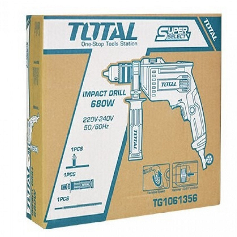 دریل چکشی  توتال مدل TG1061356