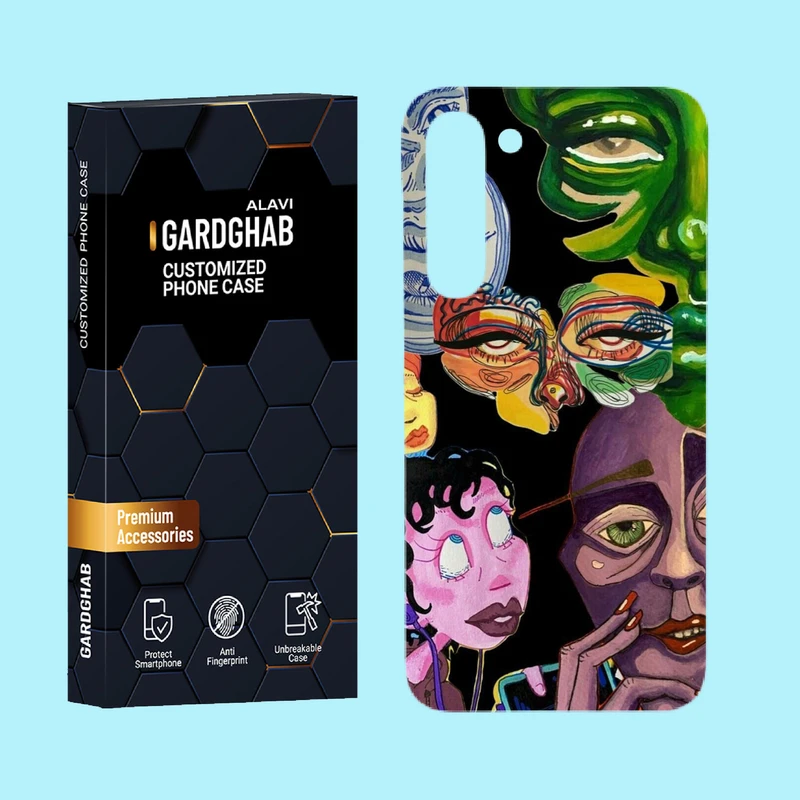 کاور گارد قاب علوی مدل هنری مناسب برای گوشی موبایل سامسونگ Galaxy S23 Plus