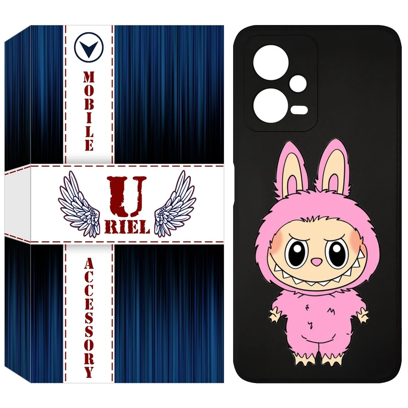 کاور یوریل قاب مدل KSH کد 129 طرح عروسک لبوبو مناسب برای گوشی موبایل شیائومی Poco X5 / Redmi Note 12 5G