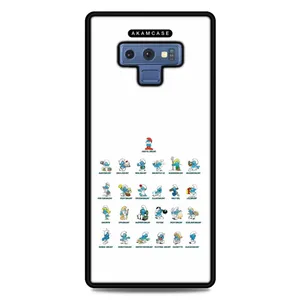 AKAM AMC-WSGN9-SMURFS-3 Cover For Samsung Galaxy Note 9
