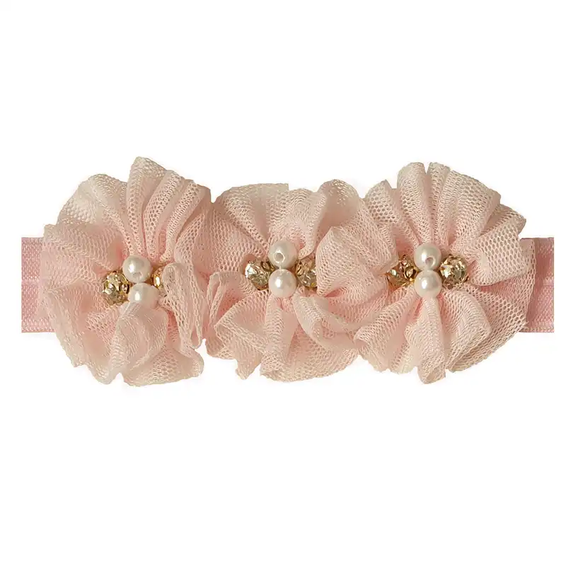 ست هدبند و پابند نوزادی مدل آیسان