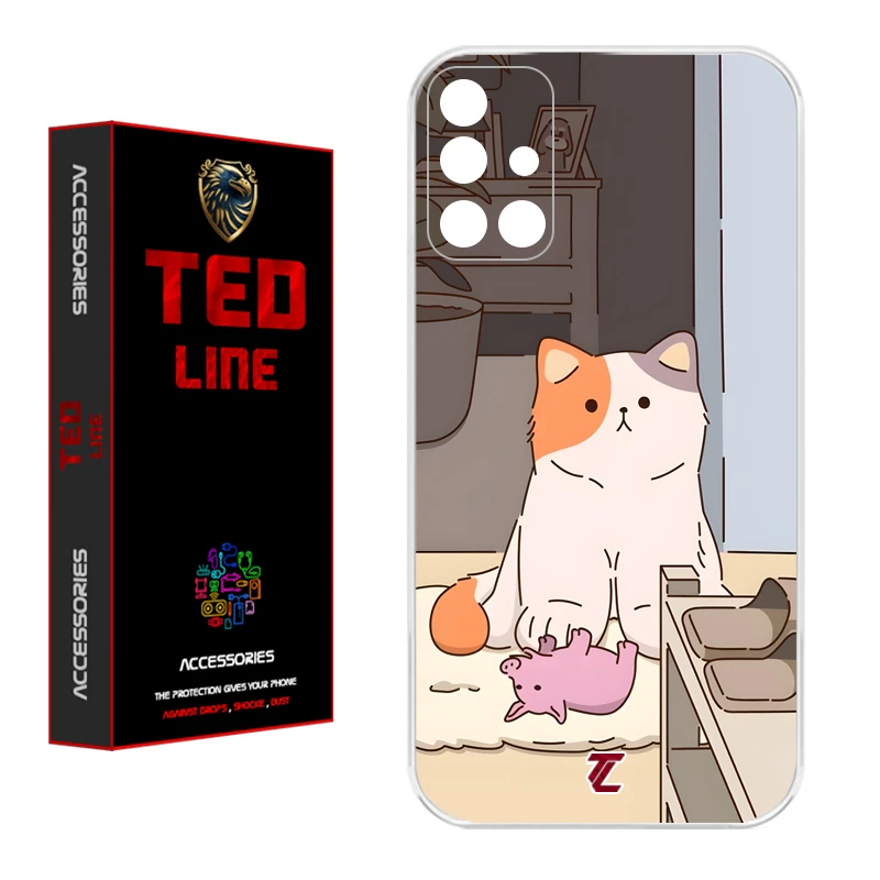 کاور تدلاین طرح گربه کد 1192 مناسب برای گوشی موبایل سامسونگ Galaxy A71