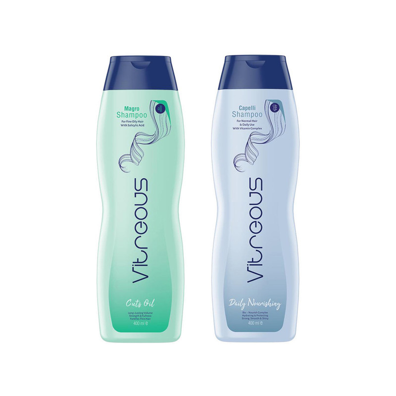 شامپو مو ویتروس مدل Capelli-Magro حجم 400 میلی لیتر مجموعه 2 عددی