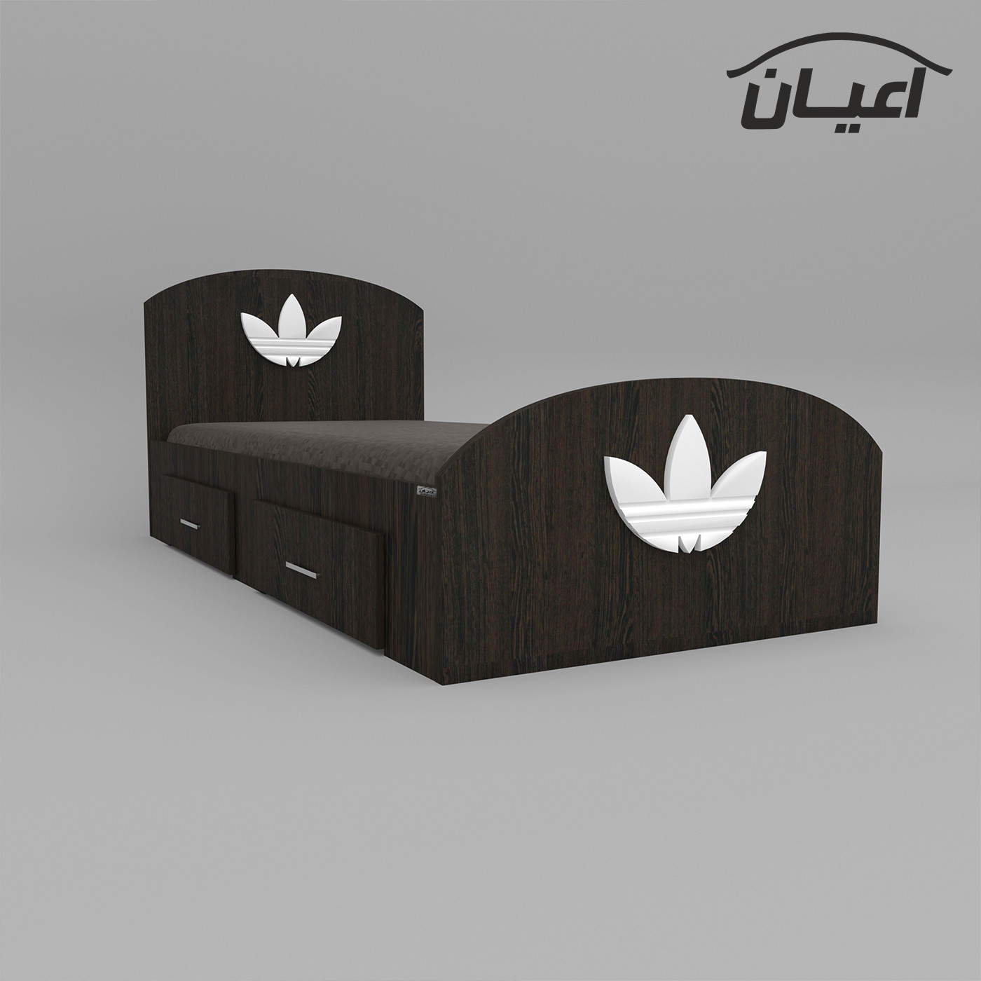 تخت خواب یک نفره اعیان مدل FH461 طرح اسپرت سایز 200×90 سانتی متر