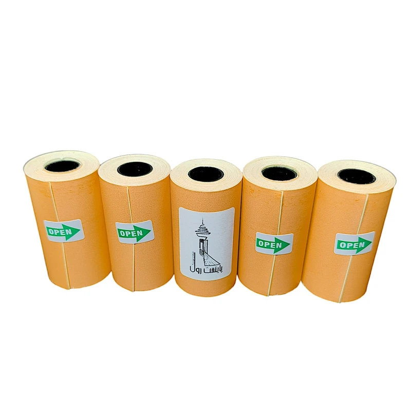 لیبل حرارتی نارنجی پایتخت رول مدل LA3O بسته 5 عددی