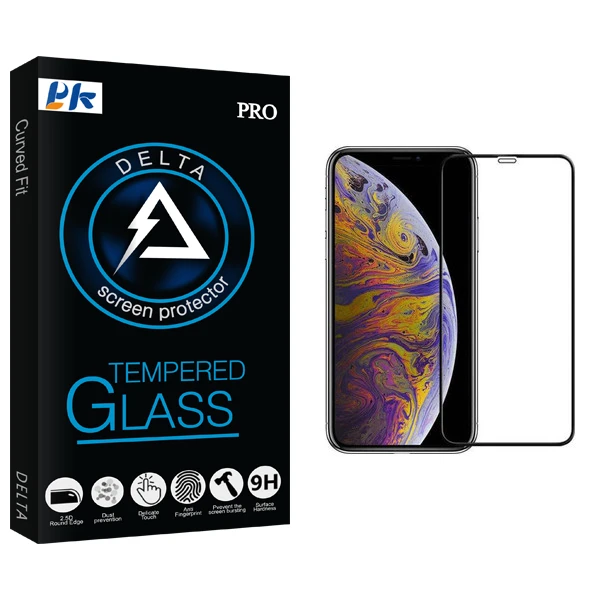 محافظ صفحه نمایش پی کی مدل Delta Glass مناسب برای گوشی اپل Iphone X/Xs