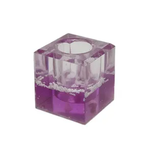 شمعدان مدل اکواریوم مناسب برای شمع استوانه‌ای