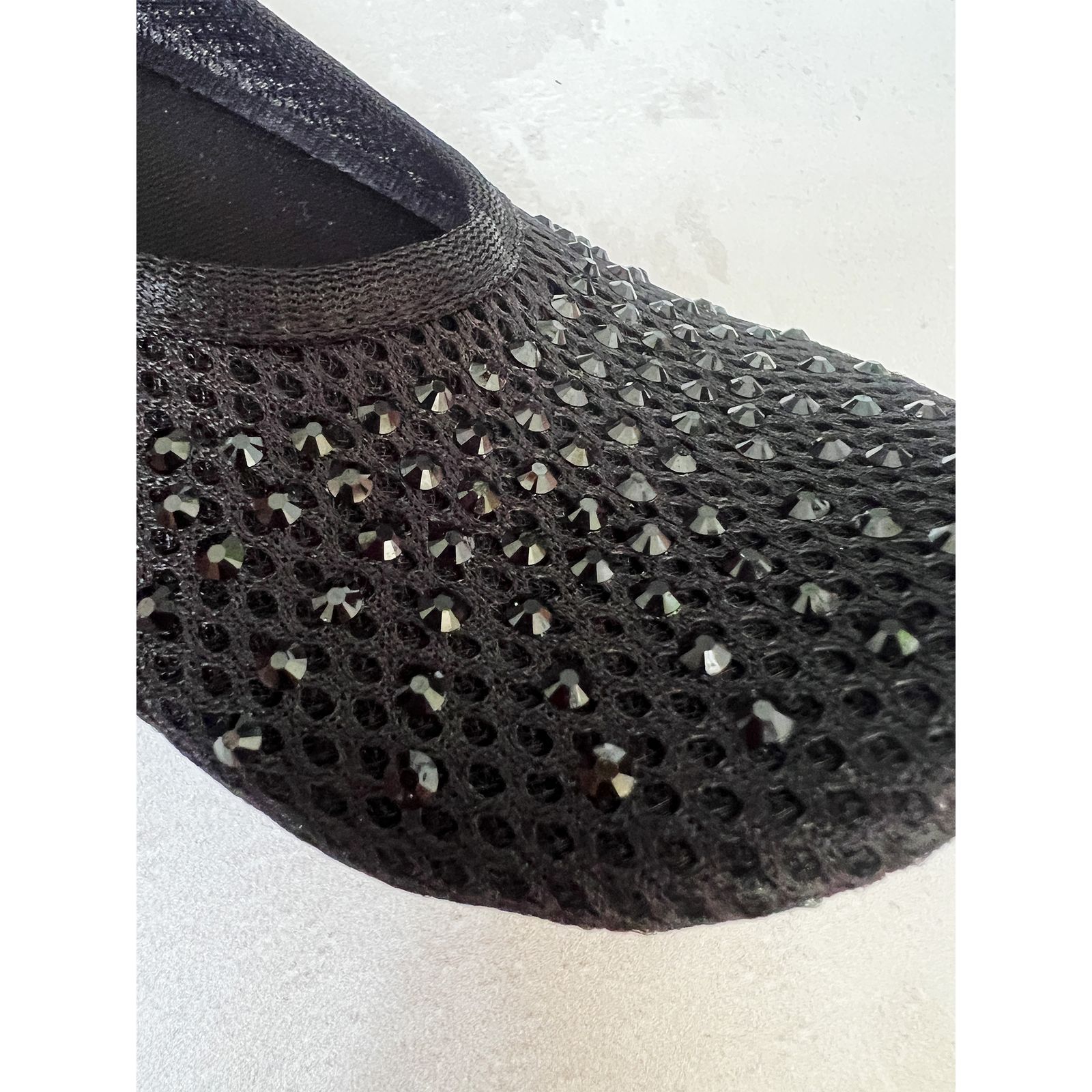 پاپوش زنانه تن پوش هنگامه مدل کف چرم نگینی روفرشی -  - 2