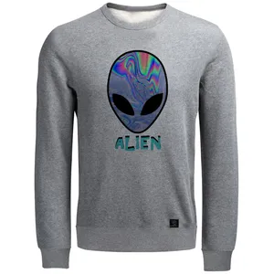 سویشرت مردانه 27 مدل ALIEN کد J13 رنگ طوسی روشن