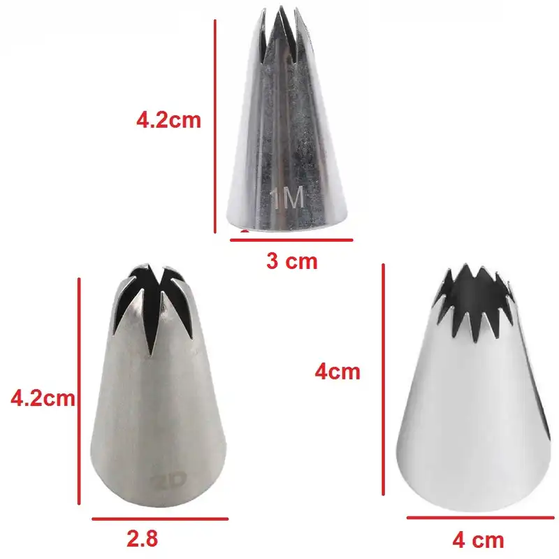 ماسوره شیرینی پزی مدل Triplex مجموعه  3 عددی