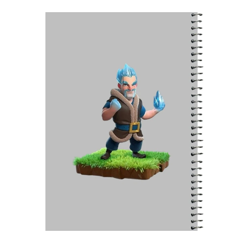 دفتر مشق 80 برگ اس جی مدل کلش رویال کد 15