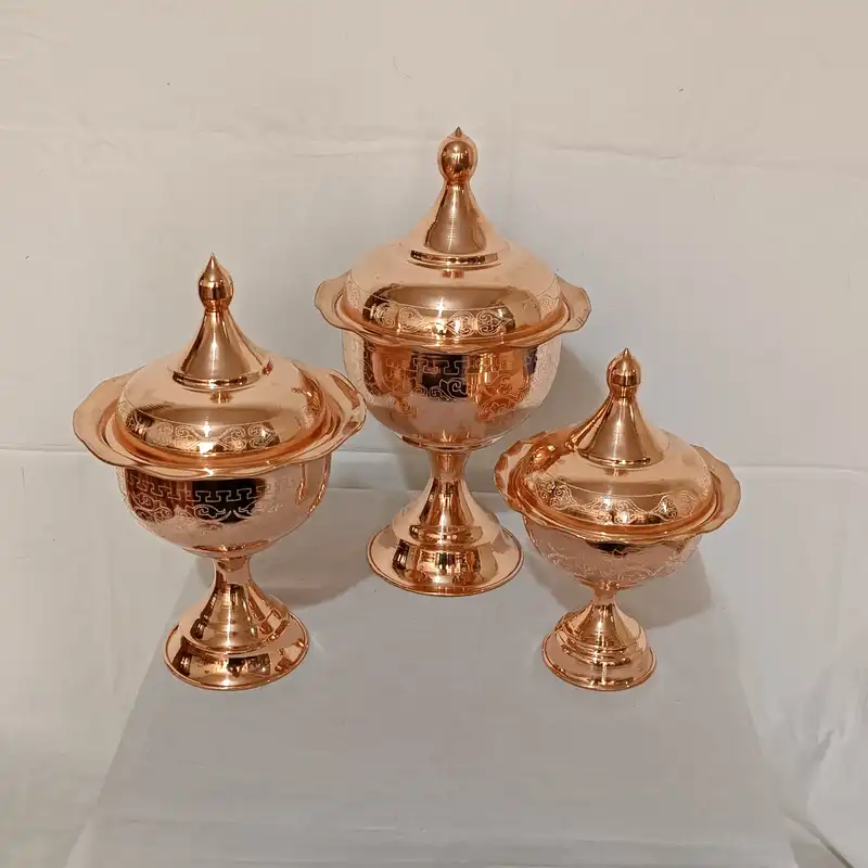 ست 3 تکه پذیرایی مسی کد M_1003